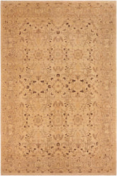 handmade Traditional Kafkaz Tan Brown Hand Knotted RECTANGLE 100% WOOL area rug 10 x 13